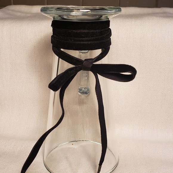 ✿3for$10✿ Black Velvet Tie Choker - Picture 3 of 3